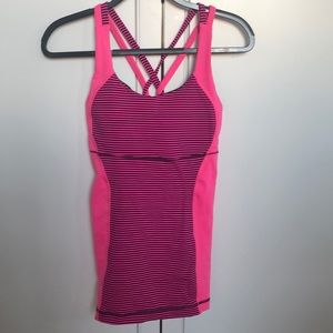 Lululemon size 10 pink top